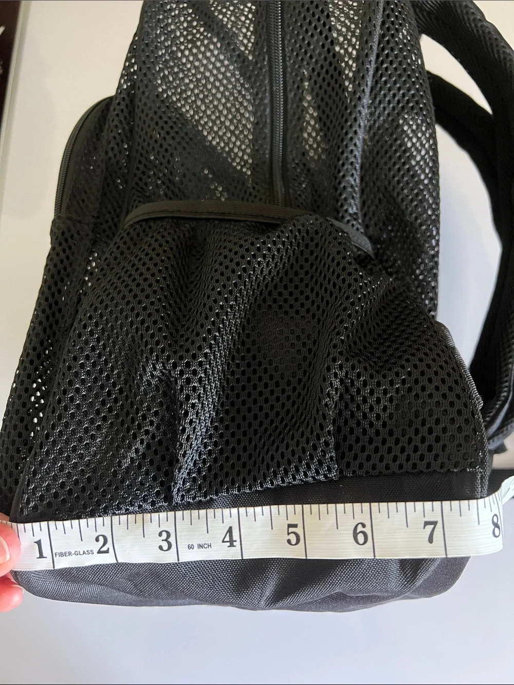Black Mesh Casual Men's Backpack - Durable Everyday Bag